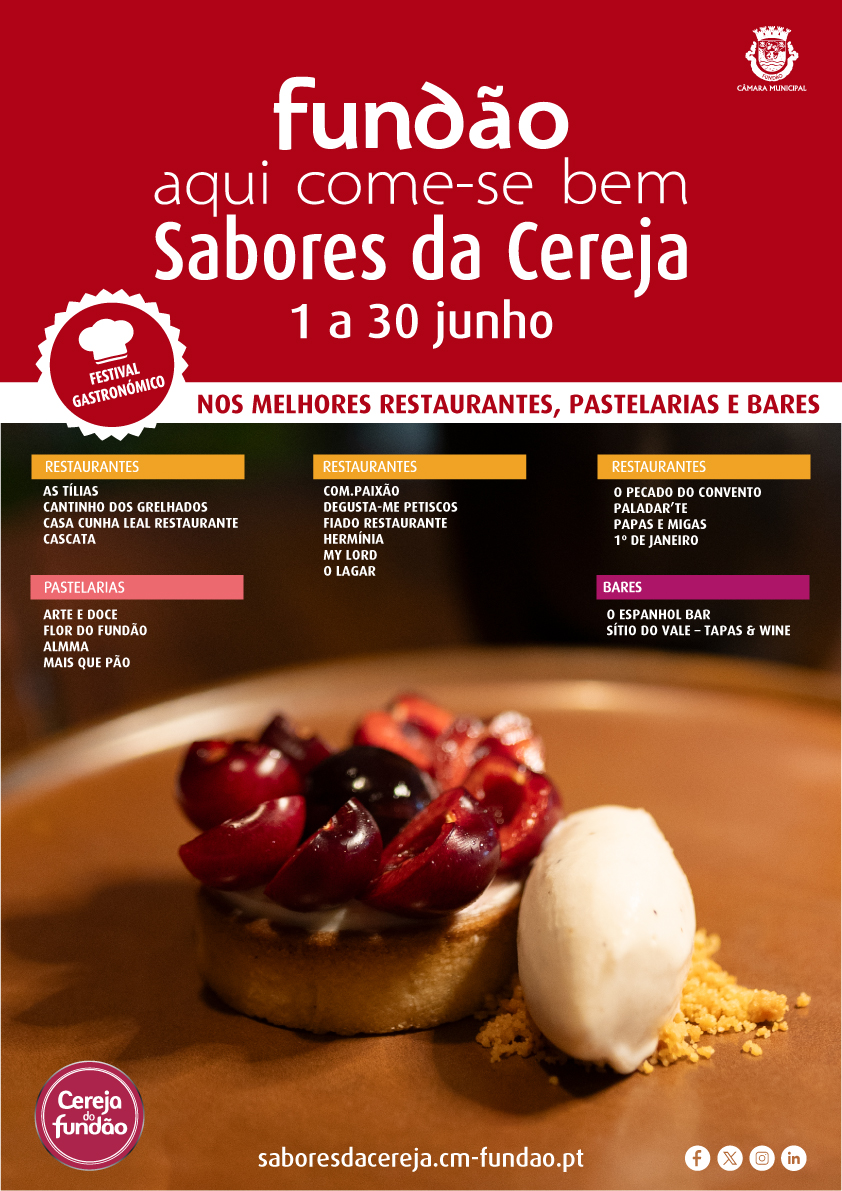 Fundão, Aqui Come-se Bem – Sabores da Cereja 2026